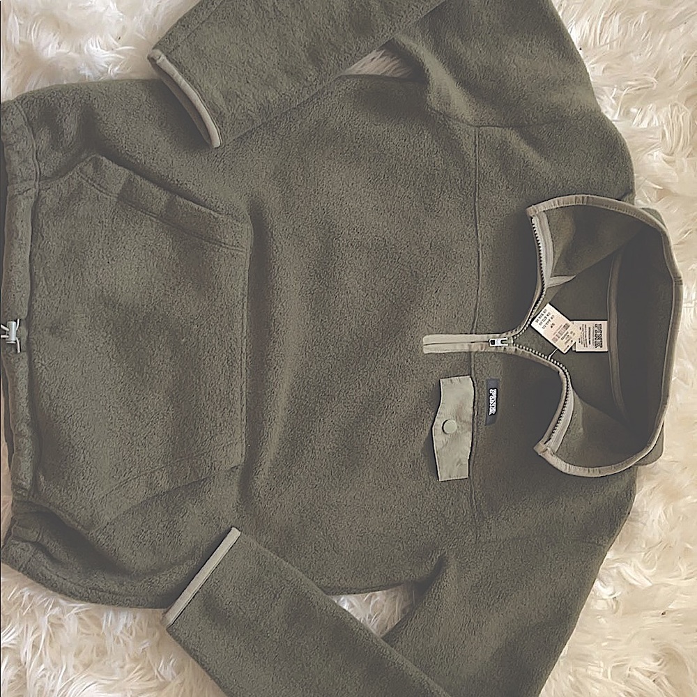 PINK outerwear half zip